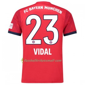 Günstige Fußballtrikots FC Bayern München Vidal 23 2018-2019 Kurzarm Heimtrikotsatz kaufen